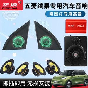 五菱缤果专车专用汽车套装喇叭氛围灯高音中低音DSP功放低音炮6.5