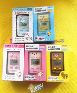 日本Seiko精工轻松熊DM51便携夹式数字卡通电子节拍器黄鸭kitty猫