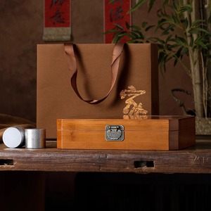 高档竹制小罐茶叶包装盒红茶白茶岩茶绿茶10小灌通用包装礼盒定制