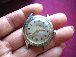 世界名表百年灵全自动古董手表（自动大陀）