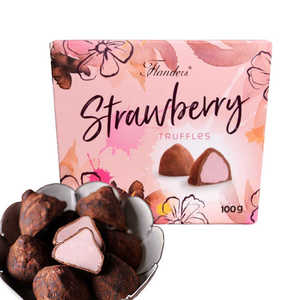 比利时进口佛兰德斯可可脂松露形软心巧克力盒装精美包装送礼特价