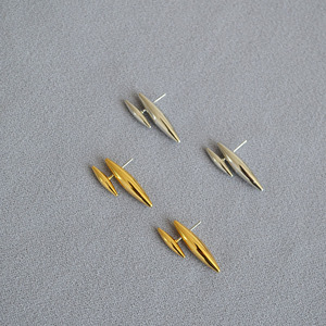 小众个性设计潮酷铆钉造型可拆卸925银针气质耳钉耳饰黄铜镀金
