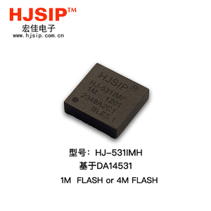 HJ-531IMF(DA14531)芯片级含天线5*4.75mm 低功耗蓝牙模组BLE5.1