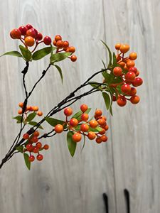 仿真浆果发财果假花客厅落地花瓶插花摆件树枝北欧招财装饰摆设