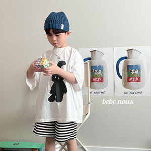新品上新▲BabyWe韩国代购童装可爱玩具兔子t恤纯棉亲子夏季上衣