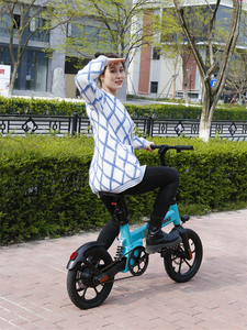 折叠16英寸助力迷你电动自行车成人上班城市代步便携电瓶车