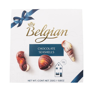 进口比利时经典美食白丽人贝壳巧克力礼盒装情侣婚宴送礼休闲250g