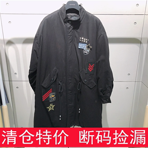 CCDD专柜正品2019冬季新款全棉休闲宽松派克羽绒服C174YY133原769