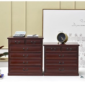 办公桌面实木抽屉式收纳盒 文具杂物整理储蓄小型斗柜
