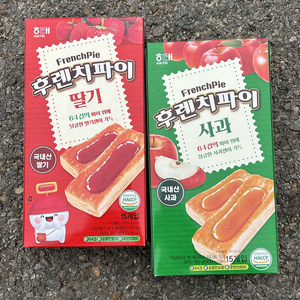 海太果酱千层饼干192g草莓苹果酥脆起皮曲奇派韩国进口巧克力