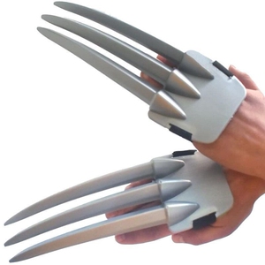 金刚狼爪可伸缩钢爪儿童玩具金属X战警cos道具骨爪罗根塑料成人