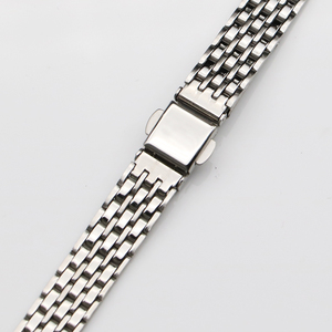 304不锈钢手表带6至11 12 mm 女士金色钢色超薄表链石英腕表配件