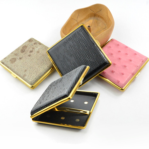 磁石去烟毒皮烟盒手工高档商务精品超薄20支装磁石便携创意个性
