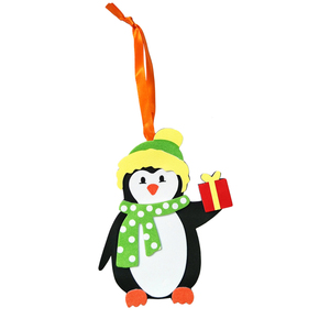 包邮幼儿园儿童圣诞节手工材料 企鹅雪人礼物贴纸diy制作区角投放