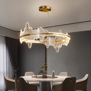 华鸿餐厅灯2024年新款高级感艺术吊灯茶桌前台创意个性客厅吊灯