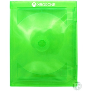 微软XBOX ONE空光盘盒蓝光游戏盒壳子可放封面替换包装盒绿色透明
