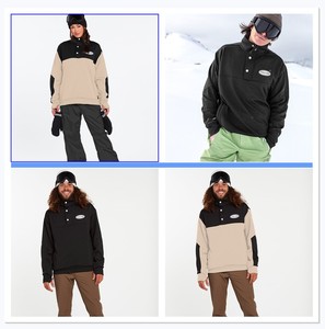 VOLCOM滑雪服上衣单板 面料不粘雪 加绒 男女同款滑雪立领卫衣