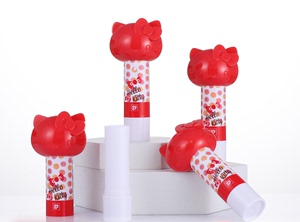 QM-L14  唇膏管带印刷 需灌装模具 卡通机器猫可爱唇膏管 口红管