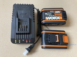 原装WORX威克士20v锂电池包WA3551 WA3553橙色系列 WA3880充电器