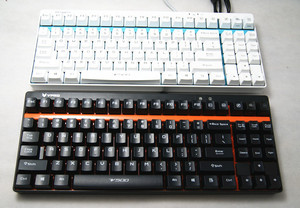 雷柏V500S 背光机械键盘 黑轴 青轴 茶轴 合金版 游戏键盘 正品