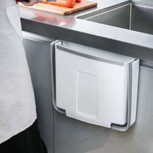 厨房垃圾桶挂式折叠家用大号橱柜门壁挂式收纳桶大容量厨余专用桶