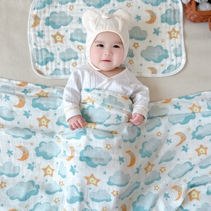 婴儿包巾竹棉纱布夏季薄款宝宝空调盖毯浴巾产房新生儿抱被襁褓巾