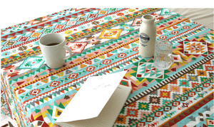 ［唐兔兔］布料面料棉麻布 桌布靠垫沙发布手工包 北欧菱形彩格