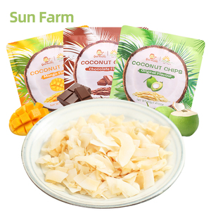 3袋泰国进口零食SunFarm椰子脆片巧克力芒果原味果干休闲食品小吃