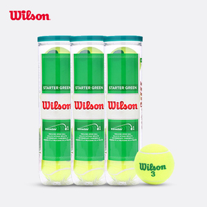 Wilson威尔胜儿童青少年训练网球低压球网球练习球红球绿球橙球