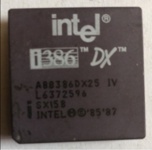 Intel a80386dx-25 Intel i386 sx158 sx218 含金 CPU 收藏 好用