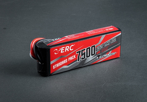 三圈ERC 7500mAh-2S2P-7.4V-90C 软包XT60出线插口锂电电池 Lipo