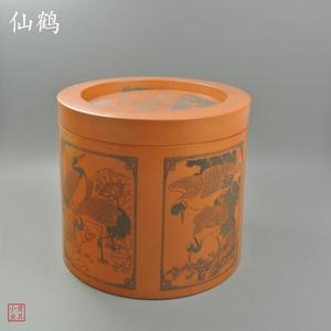 暗火北罐雕刻盆  蛐蛐罐 北罐蟋蟀盆 天津名家精品