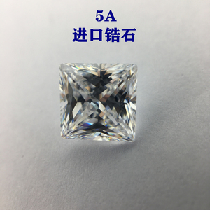 5A白色公主方正方形锆石裸石高仿真钻直角透明尖底梧州厂家直销