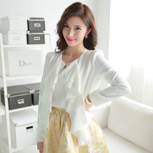 2013韩版女装秋装新款韩国代购小香风白色小西装…