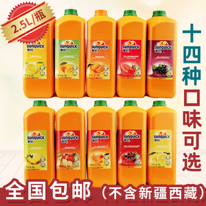 2.5L新的浓缩果汁2L商用新地柠檬芒果橙汁黑加仑西柚草莓番石苹果