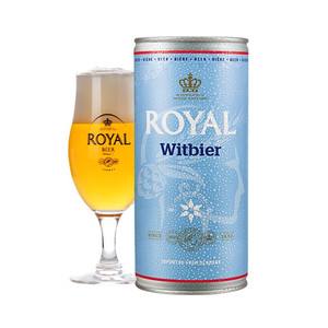 特价丹麦原装进口Royal丹麦皇家小麦白啤酒1L*12听整箱500ml*24罐