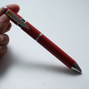 红色高档商务笔伸缩办公书写文具烤漆金属圆珠笔旋转油笔原子笔