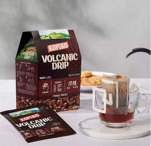 临期食品特价 可比可火山甄选挂耳咖啡10g*8袋 黑咖啡粉熬夜冲饮