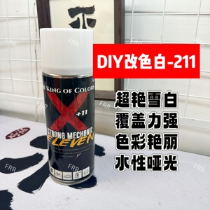 X系列 DIY喷色白球鞋定制改色喷雾皮革改色涂鸦喷雾 冷光白艳雪白