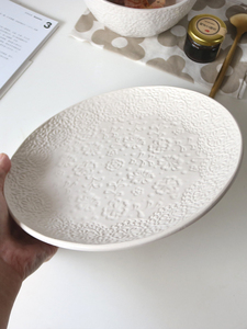 简约韩式陶瓷面碗创意餐具套装碗盘家用北欧菜盘子小清新网红餐盘