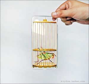 本店独家原创设计 iPhone 昆虫叫蝈蝈 手机壳6/6s plus 软壳