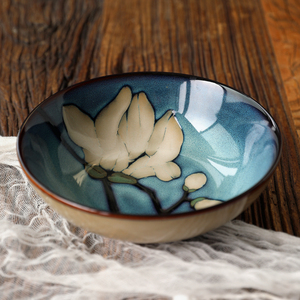 朗汀家用实用陶瓷碗8寸大面碗汤碗牛肉拉面碗和风面碗手绘风格