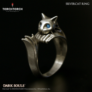 现货 黑暗之魂戒指 银猫戒指 DARK SOULS银戒指TORCHTORCH黑魂