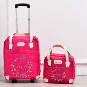 新款拉杆旅行包大容量防水子母行李袋女手提短途旅游登机拖轮韩版