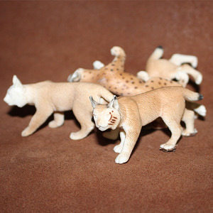 思乐schleich 野生动物模型玩具沙具摆件 山猫白模 DIY上色