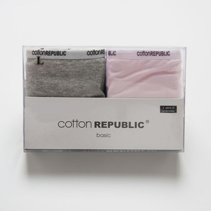 CottonRepublic棉花共和国性感低腰棉一字带三角女士内裤不嘞大腿