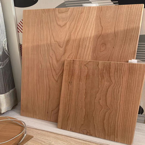 樱桃木木料桌面板大板原木板材飘窗窗台板台面板衣柜定做实木家具
