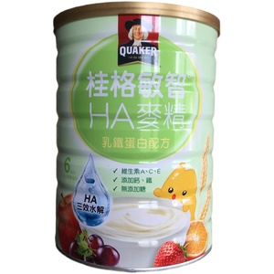 台湾桂格敏智HA麦精乳铁蛋白6个月以上1段婴幼儿婴儿米糊米粉辅食