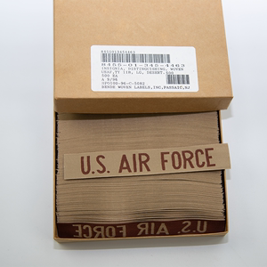 美军公发USAF沙色尼龙军种条小字体