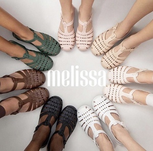 巴西正品梅丽莎果冻鞋 Melissa编织洞洞包头罗马女凉鞋赵露思同款